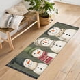 thumbnail image 1 of Yayeee Runner Rug for Bedroom 2'x6' Machine Washable Hallway Non Slip Mat, Beige Snowmen, 1 of 8