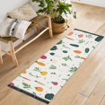 thumbnail image 1 of Yayeee Runner Rug for Bedroom 2'x6' Machine Washable Hallway Non Slip Mat, Beige Vegetables Pattern, 1 of 8