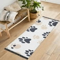 thumbnail image 1 of Yayeee Runner Rug for Bedroom 2'x6' Machine Washable Hallway Non Slip Mat, Black Cat Paw, 1 of 8