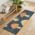 thumbnail image 1 of Yayeee Runner Rug for Bedroom 2'x6' Machine Washable Hallway Non Slip Mat, Black Mushroom Pattern, 1 of 8
