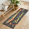 thumbnail image 1 of Yayeee Runner Rug for Bedroom 2'x6' Machine Washable Hallway Non Slip Mat, Black Sardines Pattern, 1 of 8