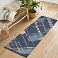 thumbnail image 1 of Yayeee Runner Rug for Bedroom 2'x6' Machine Washable Hallway Non Slip Mat, Black Stripes, 1 of 8