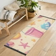 thumbnail image 1 of Yayeee Runner Rug for Bedroom 2'x6' Machine Washable Hallway Non Slip Mat, Blue Beach Toys Pattern, 1 of 8