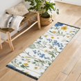 thumbnail image 1 of Yayeee Runner Rug for Bedroom 2'x6' Machine Washable Hallway Non Slip Mat, Blue Floral, 1 of 8