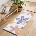 thumbnail image 1 of Yayeee Runner Rug for Bedroom 2'x6' Machine Washable Hallway Non Slip Mat, Blue Retro Flower, 1 of 8