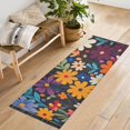 thumbnail image 1 of Yayeee Runner Rug for Bedroom 2'x6' Machine Washable Hallway Non Slip Mat, Bright Colorful Flowers Pattern, 1 of 8