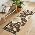 thumbnail image 1 of Yayeee Runner Rug for Bedroom 2'x6' Machine Washable Hallway Non Slip Mat, Brown Floral, 1 of 8