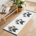 thumbnail image 1 of Yayeee Runner Rug for Bedroom 2'x6' Machine Washable Hallway Non Slip Mat, Cartoon Cat Paw, 1 of 8
