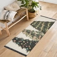 thumbnail image 1 of Yayeee Runner Rug for Bedroom 2'x6' Machine Washable Hallway Non Slip Mat, Cartoon Christmas Trees, 1 of 8