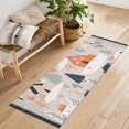 thumbnail image 1 of Yayeee Runner Rug for Bedroom 2'x6' Machine Washable Hallway Non Slip Mat, Cartoon Gray Houses, 1 of 8