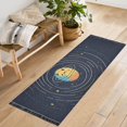 thumbnail image 1 of Yayeee Hallway Runner Rug 2'x6' Non Slip Machine Washable with Rubber Backing, Cat Planet, 1 of 8