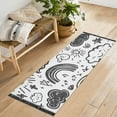 thumbnail image 1 of Yayeee Runner Rug for Bedroom 2'x6' Machine Washable Hallway Non Slip Mat, Clouds and Suns, 1 of 8