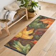 thumbnail image 1 of Yayeee Runner Rug for Bedroom 2'x6' Machine Washable Hallway Non Slip Mat, Colorful Autumn Leaves, 1 of 8