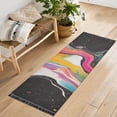thumbnail image 1 of Yayeee Runner Rug for Bedroom 2'x6' Machine Washable Hallway Non Slip Mat, Colorful Black, 1 of 8