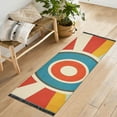 thumbnail image 1 of Yayeee Runner Rug for Bedroom 2'x6' Machine Washable Hallway Non Slip Mat, Colorful Circles, 1 of 8