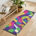 thumbnail image 1 of Yayeee Runner Rug for Bedroom 2'x6' Machine Washable Hallway Non Slip Mat, Colorful Plaid, 1 of 8
