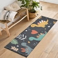 thumbnail image 1 of Yayeee Runner Rug for Bedroom 2'x6' Machine Washable Hallway Non Slip Mat, Cute Dinosaur, 1 of 8