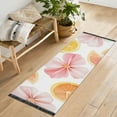 thumbnail image 1 of Yayeee Runner Rug for Bedroom 2'x6' Machine Washable Hallway Non Slip Mat, Floral Orange, 1 of 8