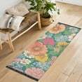 thumbnail image 1 of Yayeee Runner Rug for Bedroom 2'x6' Machine Washable Hallway Non Slip Mat, Floral Pattern, 1 of 8