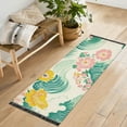 thumbnail image 1 of Yayeee Runner Rug for Bedroom 2'x6' Machine Washable Hallway Non Slip Mat, Floral Wave, 1 of 8
