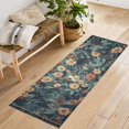 thumbnail image 1 of Yayeee Runner Rug for Bedroom 2'x6' Machine Washable Hallway Non Slip Mat, Flowers Cat, 1 of 8