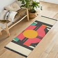 thumbnail image 1 of Yayeee Runner Rug for Bedroom 2'x6' Machine Washable Hallway Non Slip Mat, Geometric Circle, 1 of 8