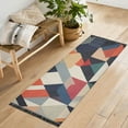 thumbnail image 1 of Yayeee Runner Rug for Bedroom 2'x6' Machine Washable Hallway Non Slip Mat, Geometric Pattern, 1 of 8