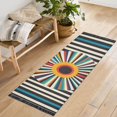 thumbnail image 1 of Yayeee Runner Rug for Bedroom 2'x6' Machine Washable Hallway Non Slip Mat, Geometric Stripes, 1 of 8
