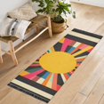 thumbnail image 1 of Yayeee Runner Rug for Bedroom 2'x6' Machine Washable Hallway Non Slip Mat, Geometric Sun, 1 of 8