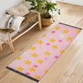 thumbnail image 1 of Yayeee Runner Rug for Bedroom 2'x6' Machine Washable Hallway Non Slip Mat, Gradient Pink Stars, 1 of 8