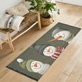 thumbnail image 1 of Yayeee Runner Rug for Bedroom 2'x6' Machine Washable Hallway Non Slip Mat, Gray Cute Snowmen, 1 of 8