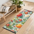 thumbnail image 1 of Yayeee Runner Rug for Bedroom 2'x6' Machine Washable Hallway Non Slip Mat, Green Floral Tomatoes, 1 of 8