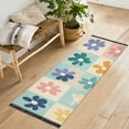 thumbnail image 1 of Yayeee Runner Rug for Bedroom 2'x6' Machine Washable Hallway Non Slip Mat, Green Floral, 1 of 8