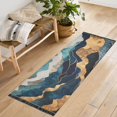 thumbnail image 1 of Yayeee Runner Rug for Bedroom 2'x6' Machine Washable Hallway Non Slip Mat, Green Mountains, 1 of 8