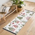 thumbnail image 1 of Yayeee Hallway Runner Rug 2'x6' Non Slip Machine Washable with Rubber Backing, Green Nordic Christmas, 1 of 8