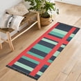 thumbnail image 1 of Yayeee Runner Rug for Bedroom 2'x6' Machine Washable Hallway Non Slip Mat, Green Plaid, 1 of 8
