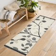 thumbnail image 1 of Yayeee Runner Rug for Bedroom 2'x6' Machine Washable Hallway Non Slip Mat, Leaves Pattern, 1 of 8