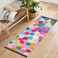 thumbnail image 1 of Yayeee Runner Rug for Bedroom 2'x6' Machine Washable Hallway Non Slip Mat, Light Colorful Circles, 1 of 8