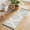 thumbnail image 1 of Yayeee Runner Rug for Bedroom 2'x6' Machine Washable Hallway Non Slip Mat, Light Gray Pattern, 1 of 8