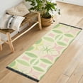 thumbnail image 1 of Yayeee Hallway Runner Rug 2'x6' Non Slip Machine Washable with Rubber Backing, Light Green Geometric, 1 of 8