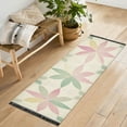 thumbnail image 1 of Yayeee Hallway Runner Rug 2'x6' Non Slip Machine Washable with Rubber Backing, Light Pink Geometric, 1 of 8