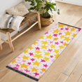 thumbnail image 1 of Yayeee Runner Rug for Bedroom 2'x6' Machine Washable Hallway Non Slip Mat, Light Pink Stars, 1 of 8