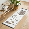 thumbnail image 1 of Yayeee Runner Rug for Bedroom 2'x6' Machine Washable Hallway Non Slip Mat, Magical Halloween Ghost, 1 of 8