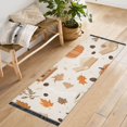 thumbnail image 1 of Yayeee Runner Rug for Bedroom 2'x6' Machine Washable Hallway Non Slip Mat, Orange Fall Pumpkin, 1 of 8