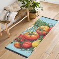 thumbnail image 1 of Yayeee Hallway Runner Rug 2'x6' Non Slip Machine Washable with Rubber Backing, Orange Floral Tomatoes, 1 of 8