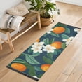 thumbnail image 1 of Yayeee Runner Rug for Bedroom 2'x6' Machine Washable Hallway Non Slip Mat, Orange Fruit, 1 of 8