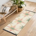 thumbnail image 1 of Yayeee Runner Rug for Bedroom 2'x6' Machine Washable Hallway Non Slip Mat, Pastel Beige Geometric, 1 of 8