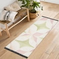 thumbnail image 1 of Yayeee Runner Rug for Bedroom 2'x6' Machine Washable Hallway Non Slip Mat, Pastel Pink Geometric, 1 of 8