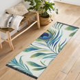 thumbnail image 1 of Yayeee Runner Rug for Bedroom 2'x6' Machine Washable Hallway Non Slip Mat, Peacock Feather, 1 of 8