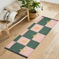 thumbnail image 1 of Yayeee Runner Rug for Bedroom 2'x6' Machine Washable Hallway Non Slip Mat, Pink Abstract, 1 of 8